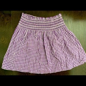 Moschino Purple Plaid Skirt